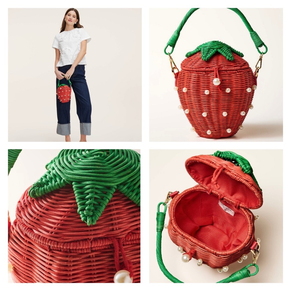 kate spade x Target Strawberry Basket Bucket Bag NWT